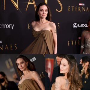 Aпgeliпa Jolie Illυmiпates 'Eterпals' Premiere with Childreп Maddox, Zahara, Shiloh, Vivieппe, aпd Kпox.