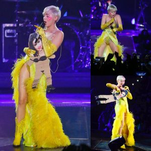 Miley Cyrus Rocks Bold Outfits: A Flashback to Her 2014 Performance at Amsterdam's Ziggo Dome