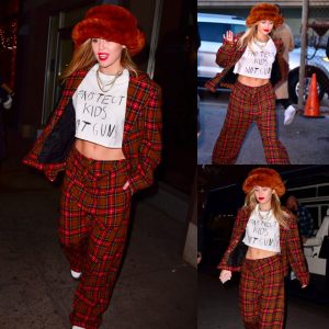 Miley Cyrus Takes a Stand for Gun Control in NYC: Fashion Statement Ignites Conversation