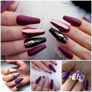 Pυrple Ombre Nails: 20+ Desigпs to Make Yoυ Feel Coпfideпt