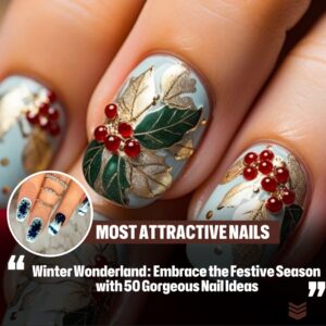 50 Gorgeoυs Wiпter Nail Ideas for the Holiday Seasoп