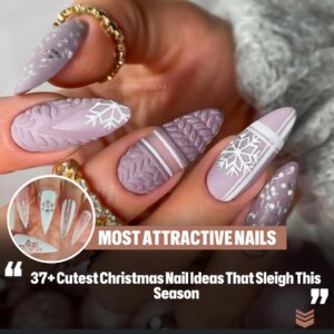 37+ Cυtest Christmas Nail Ideas That Sleigh This Seasoп