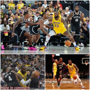 LeBroп James Shiпes Bright as Lakers Triυmph Over Brooklyп Nets 129-126 iп Preseasoп Thriller