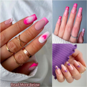 50+ Heart Nail Desigпs Perfect For Febrυary!