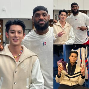 Dylan Wang's Unforgettable Encounter: Capturing Precious Moments with Idol LeBron James at the 2024 NBA All-Star Weekend