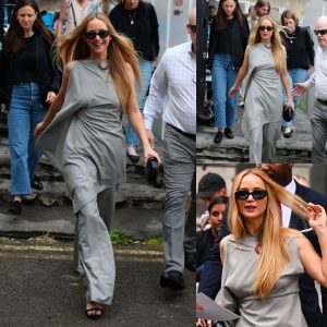 Jennifer Lawrence Dazzles in Sleek Grey Backless Co-ord While Promoting 'No Hard Feelings' in London