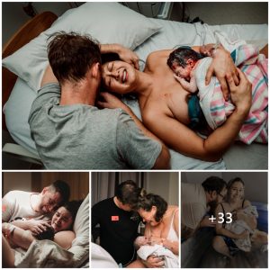Images of fathers tenderly taking care of mothers and newborn babies make you smile. (video)