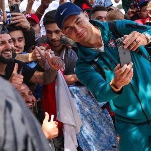 Cristiano Ronaldo happily took a selfie with his fans after the end of the Euro 2024 season