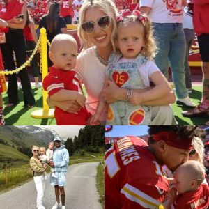 Pregnant Brittany Mahomes Enjoys Pizza-Making with Daughter Sterling While Son Bronze Looks On