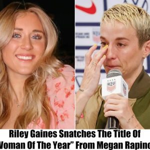 Breaking: Megan Rapinoe's Reputation Takes a Dive as Riley Gaines Claims 'Woman of the Year'