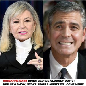 Breaking: Roseanne Barr Kicks George Clooney Out Of Her New Show, "Woke People Aren't Welcome Here"