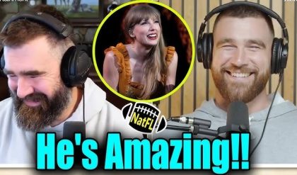 OMG! Travis Kelce sings Taylor Swift’s ‘Bad Blood’ on ‘New Heights’ podcast.